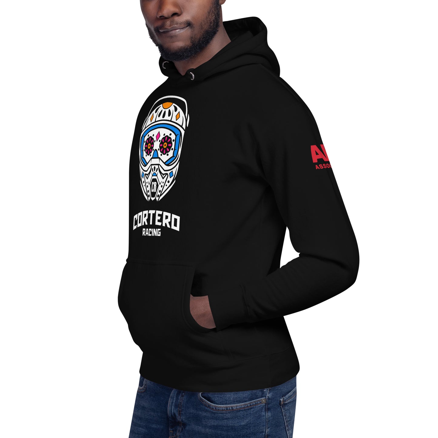 Cortero Racing Helmet Skull Unisex Hoodie