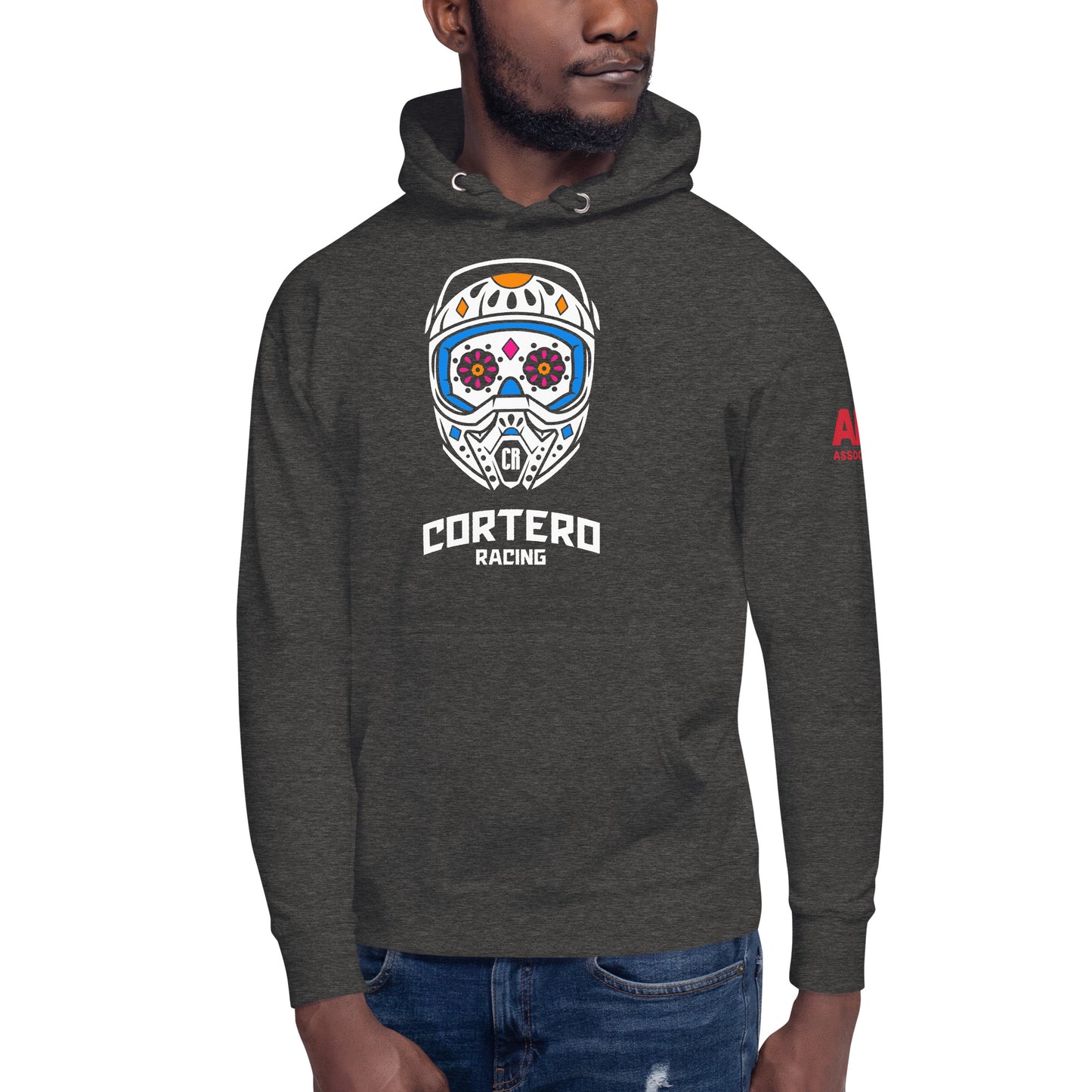 Cortero Racing Helmet Skull Unisex Hoodie