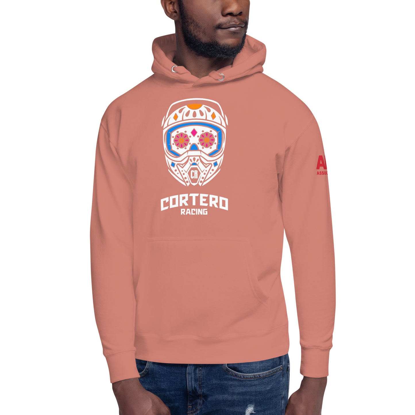 Cortero Racing Helmet Skull Unisex Hoodie