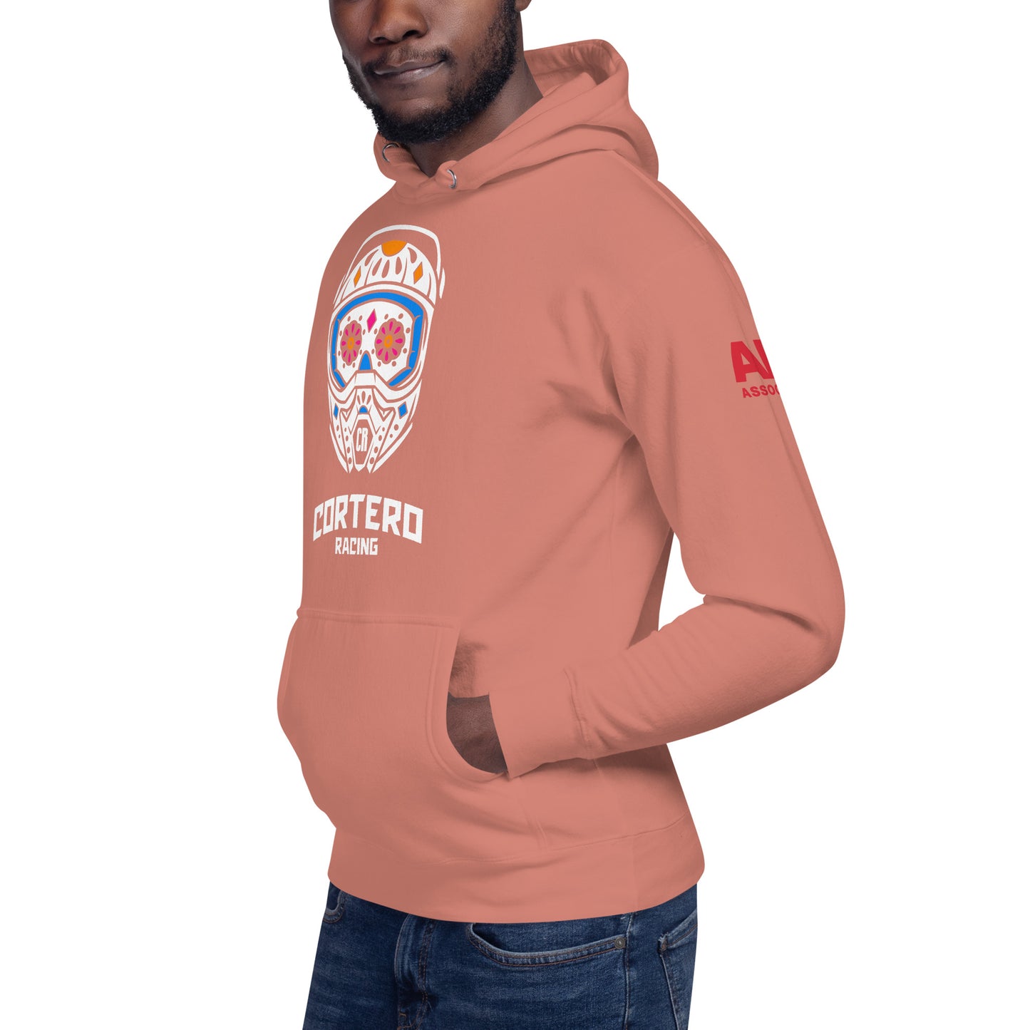 Cortero Racing Helmet Skull Unisex Hoodie