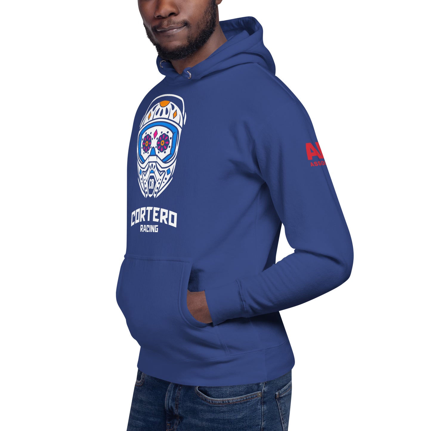 Cortero Racing Helmet Skull Unisex Hoodie