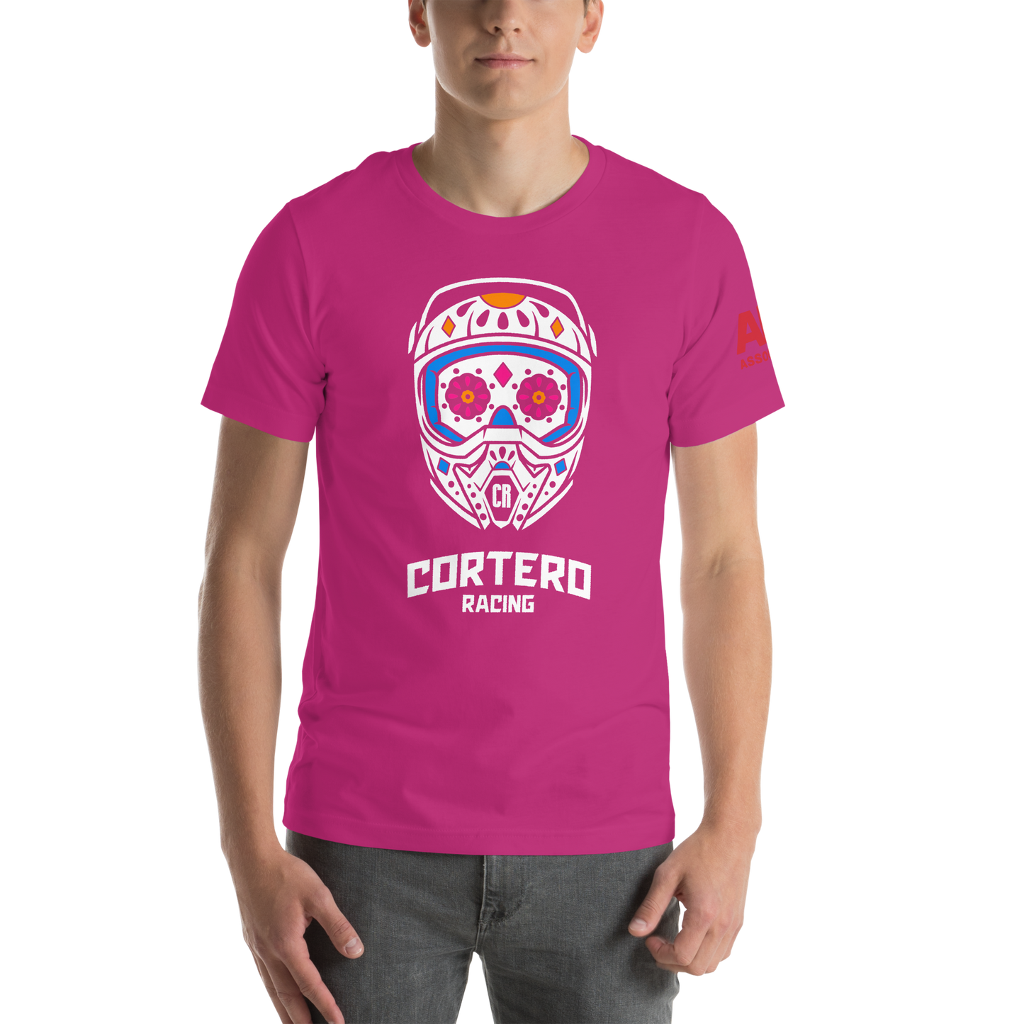 Unisex “Cortero Racing” Helmet Skull 100% cotton premium tee