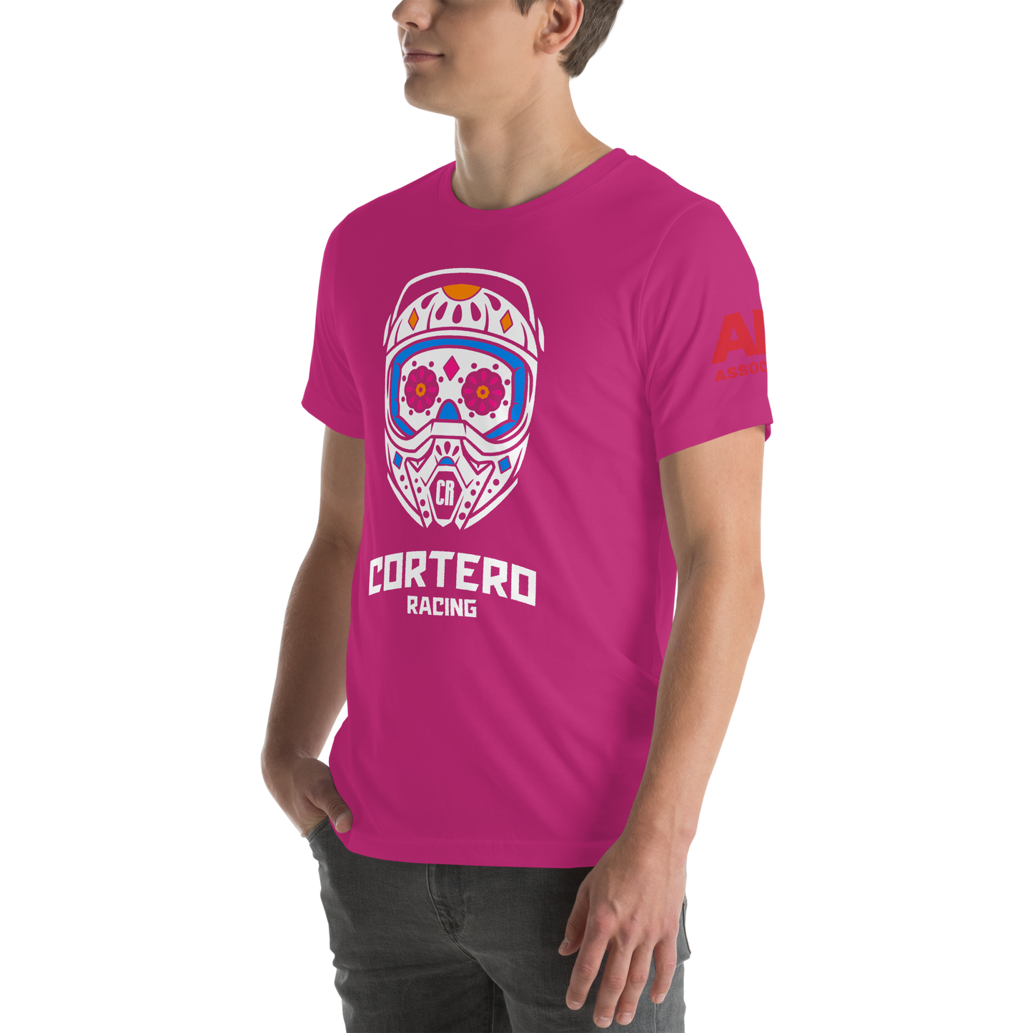 Unisex “Cortero Racing” Helmet Skull 100% cotton premium tee