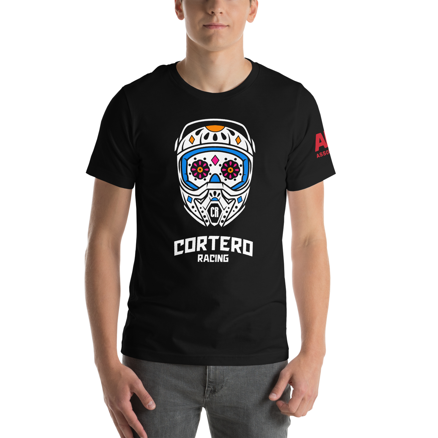 Unisex “Cortero Racing” Helmet Skull 100% cotton premium tee
