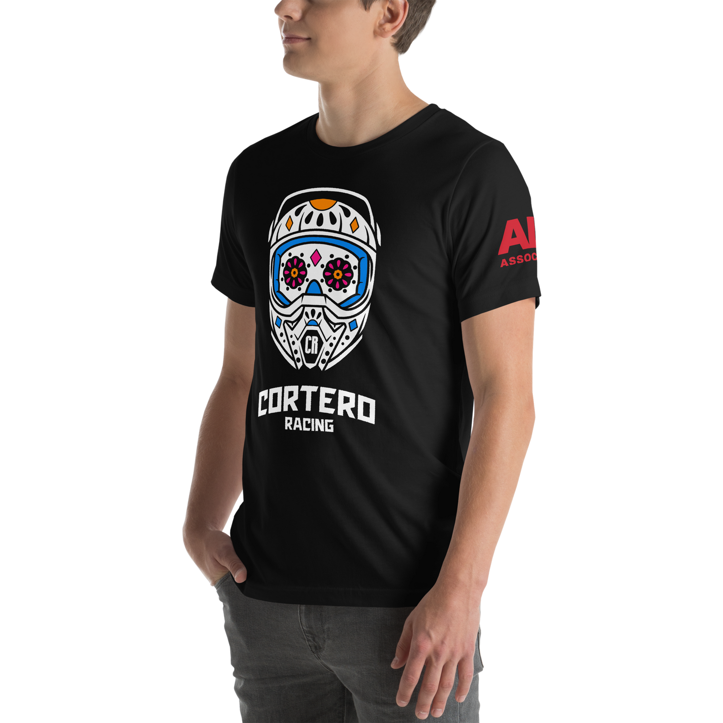 Unisex “Cortero Racing” Helmet Skull 100% cotton premium tee