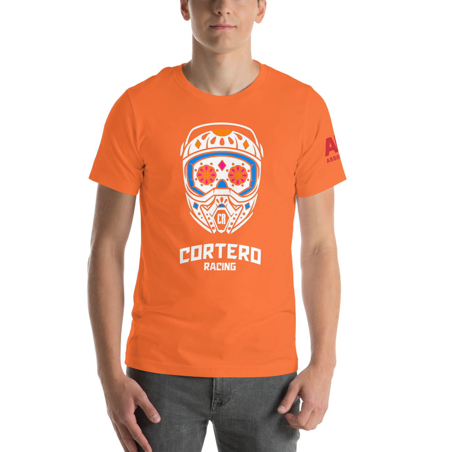 Unisex “Cortero Racing” Helmet Skull 100% cotton premium tee