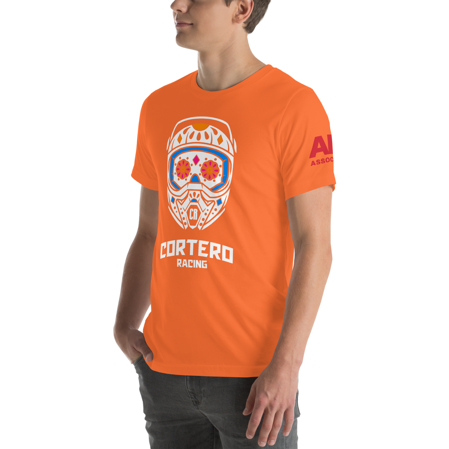 Unisex “Cortero Racing” Helmet Skull 100% cotton premium tee