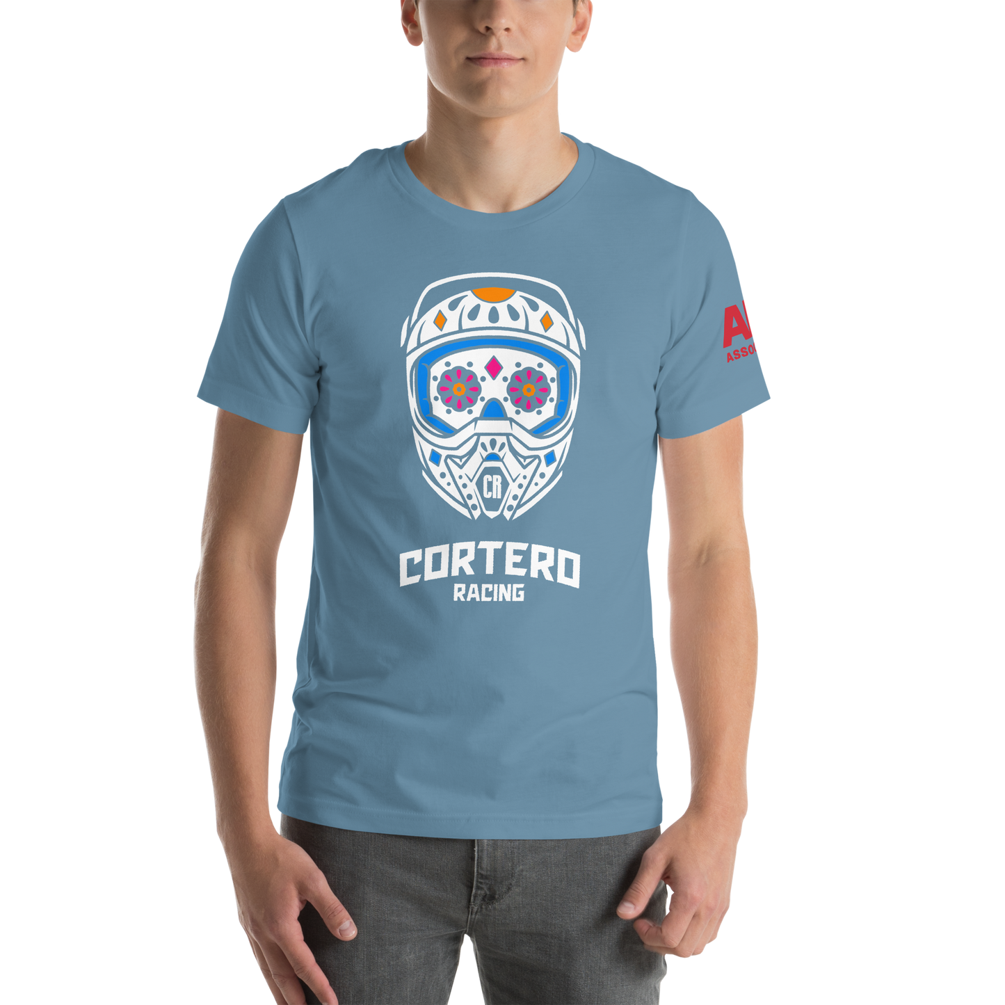 Unisex “Cortero Racing” Helmet Skull 100% cotton premium tee