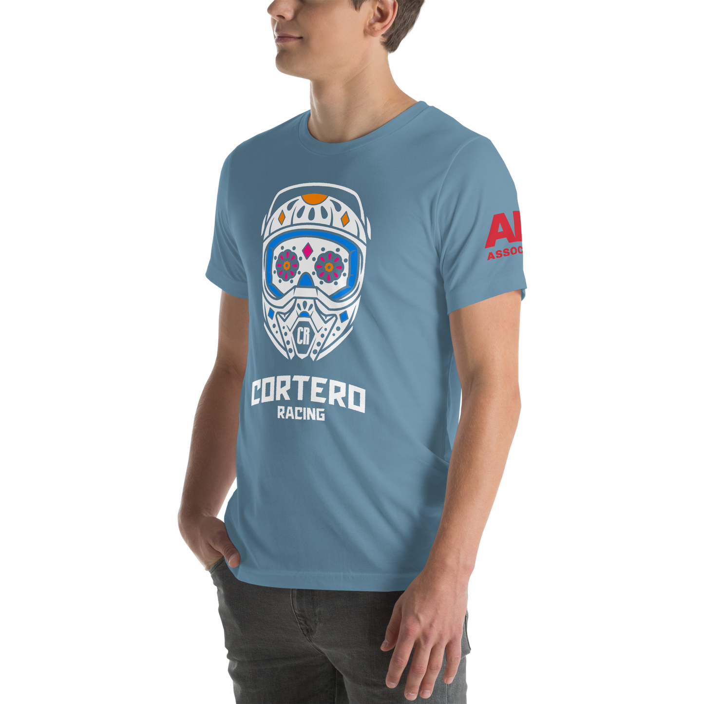 Unisex “Cortero Racing” Helmet Skull 100% cotton premium tee