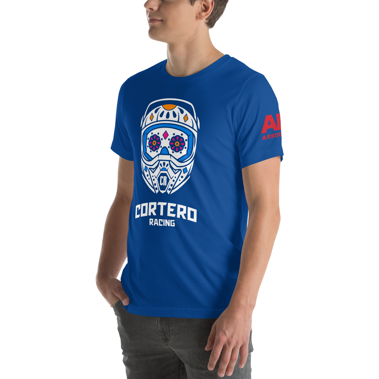 Unisex “Cortero Racing” Helmet Skull 100% cotton premium tee